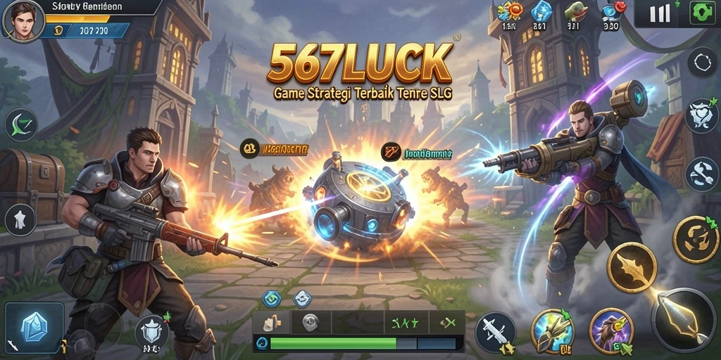 Tampilan gameplay menarik dalam 567LUCK dengan berbagai unit strategis.