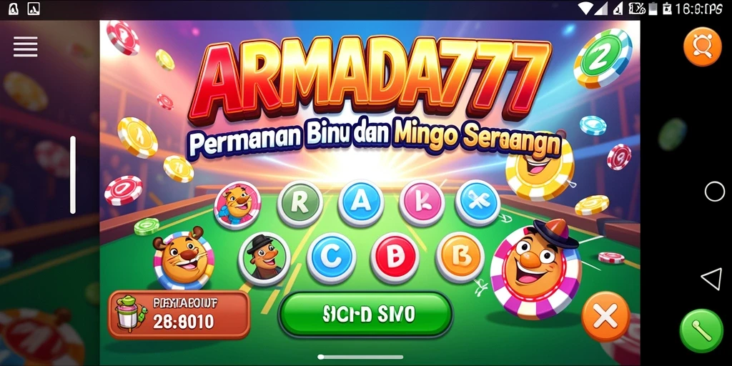 Tampilan gameplay seru dari Bingo di ARMADA777.