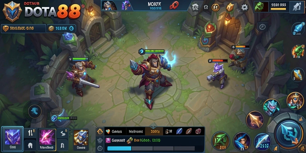 Screenshot DOTA88 menampilkan aksi karakter dalam mode Idle yang menarik.