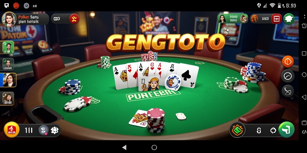 Tampilan antarmuka GENGTOTO saat bermain Poker yang mengasyikkan.