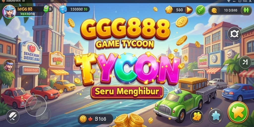 Tangkapan layar gameplay GGG888 menampilkan pengalaman Tycoon yang mendebarkan.
