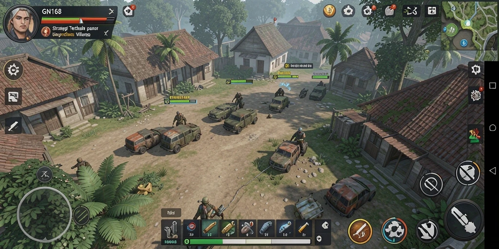 Tampilan screenshot gameplay strategi yang mendebarkan.