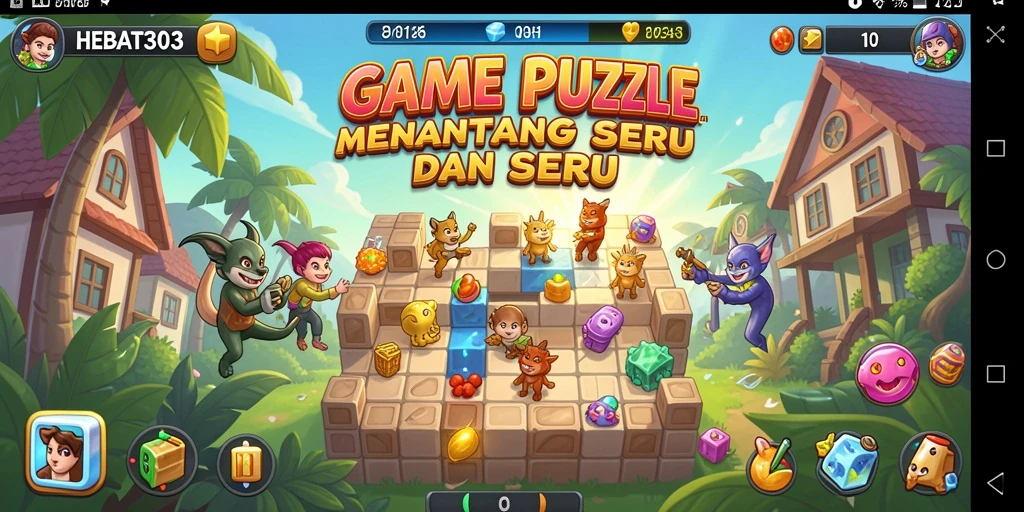 Tampilan menarik HEBAT303 dengan gameplay Puzzle yang seru.