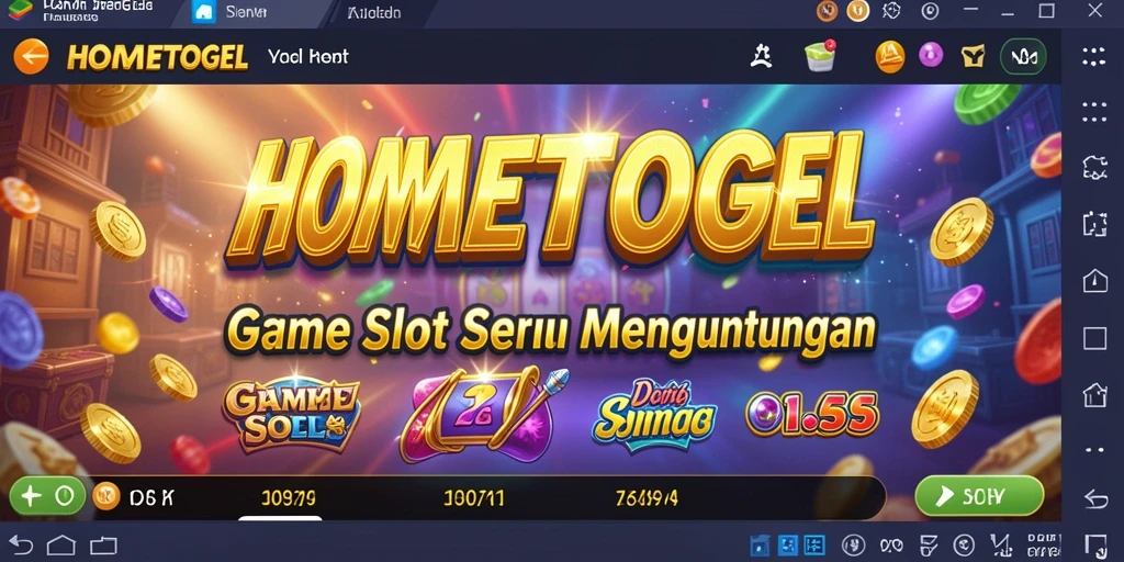 Screenshot HOMETOGEL yang menunjukkan gameplay Slot yang mendebarkan.