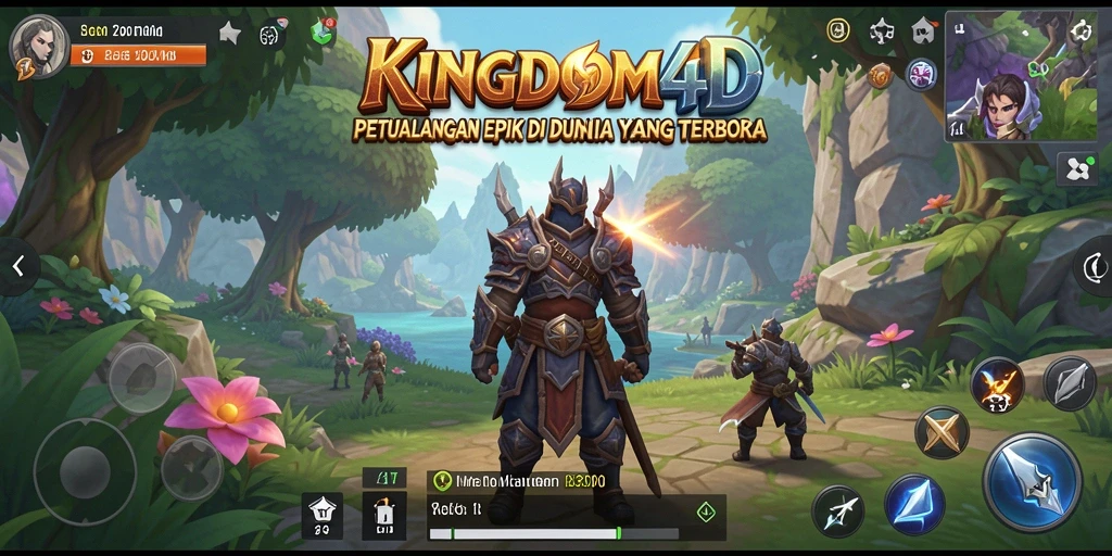 Tampilan menarik dari gameplay KINGDOM4D yang penuh petualangan.