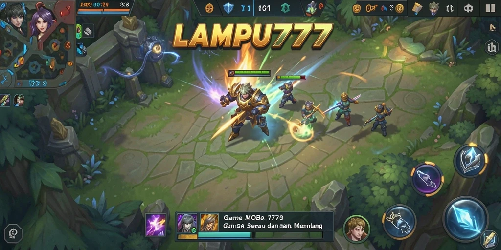 Tampilan gameplay LAMPU777 yang seru dan intens.