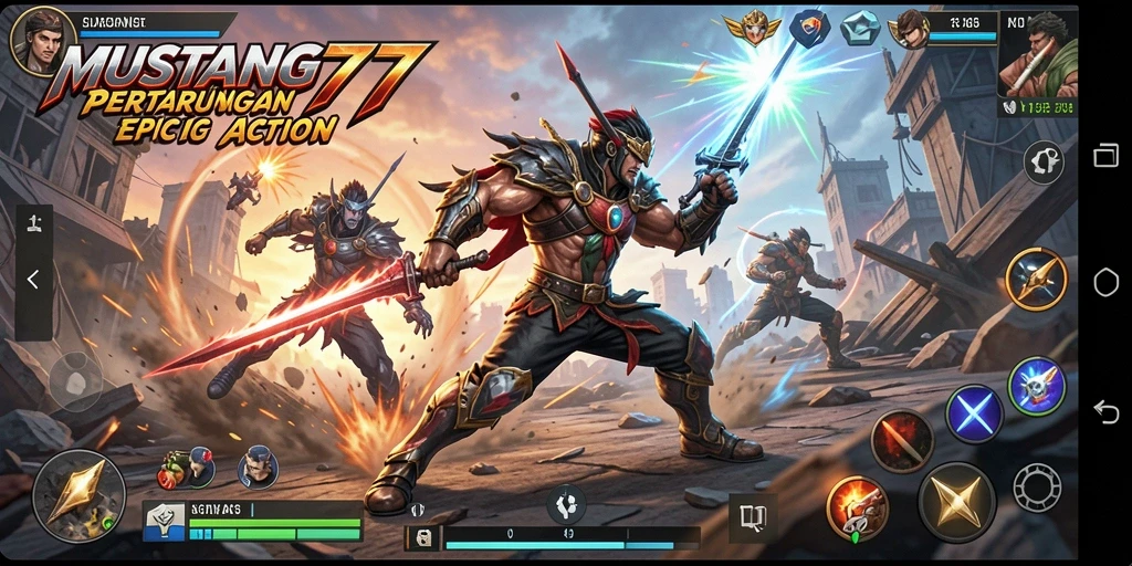 Tampilan seru dari gameplay <strong>MUSTANG77</strong> yang penuh aksi dan tantangan.