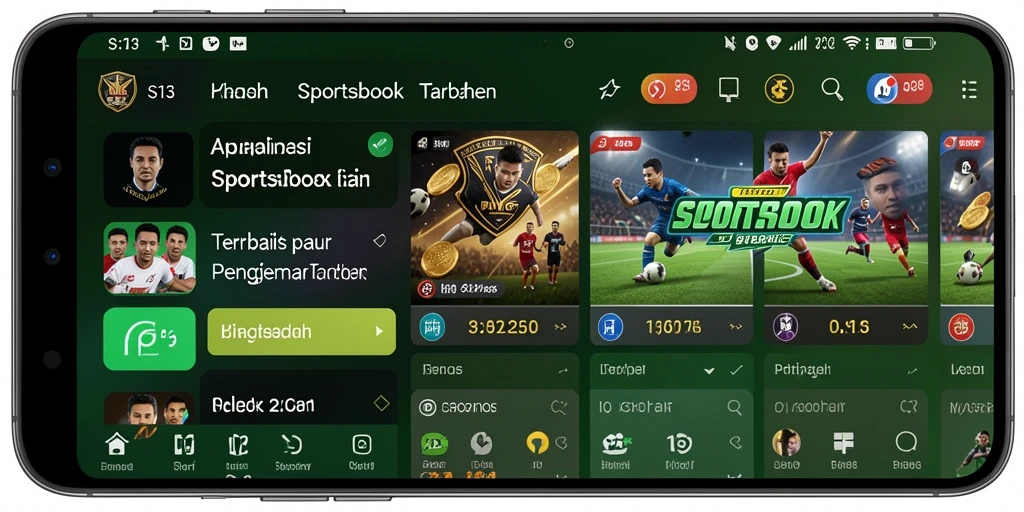 Tampilan gameplay Sportsbook pada aplikasi S13 yang menarik dan interaktif.