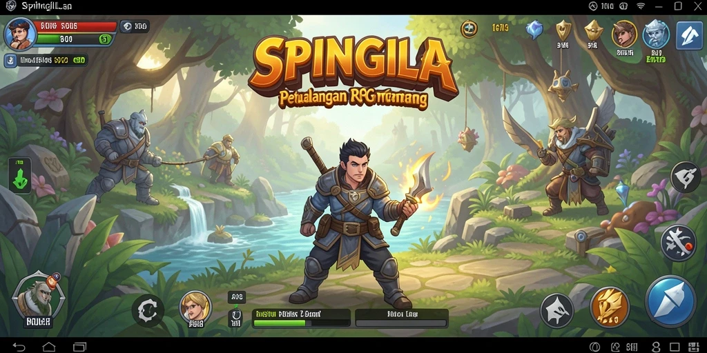 Tampak dalam gameplay menarik SPINGILA yang penuh aksi dan petualangan.
